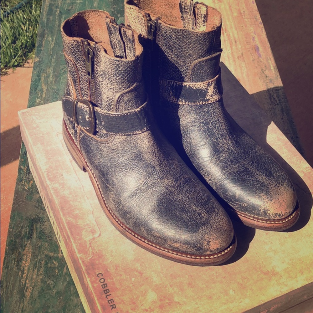 Bed Stu Becca Black Lux Boots Size 6